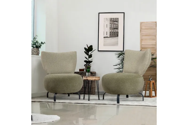 Lolya Lenestol - Grønn/Natur - Møbler - Stoler - Lenestoler - Lenestol uten armlene