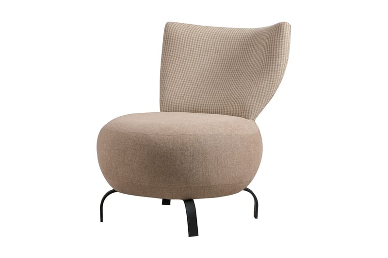 Lolya Lenestol - Kremhvit/Svart - Møbler - Stoler - Lenestoler - Lenestol uten armlene