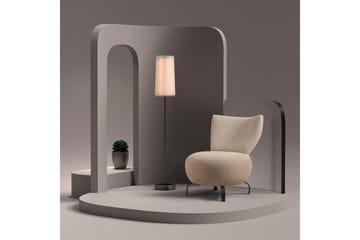 Lolya Lenestol - Kremhvit/Svart - Møbler - Stoler - Lenestoler - Lenestol uten armlene