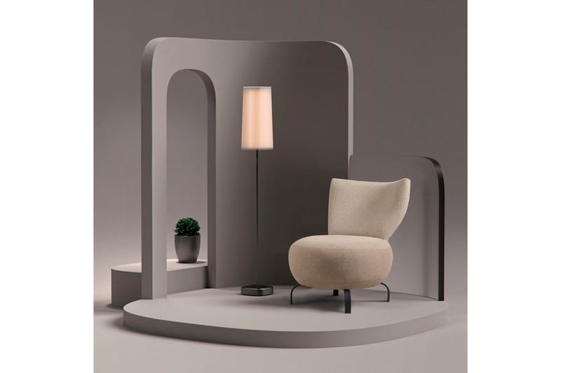 Lolya Lenestol - Kremhvit/Svart - Møbler - Stoler - Lenestoler - Lenestol uten armlene