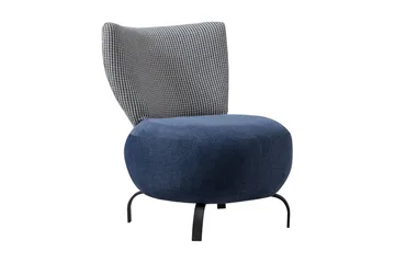 Lolya Lenestol - Mørkeblå/Natur - Møbler - Stoler - Lenestoler - Lenestol uten armlene