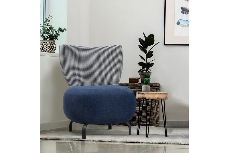 Lolya Lenestol - Mørkeblå/Svart - Møbler - Stoler - Lenestoler - Lenestol uten armlene
