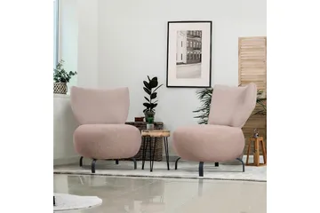 Lolya Lenestol - Rosa/Natur - Møbler - Stoler - Lenestoler - Lenestol uten armlene