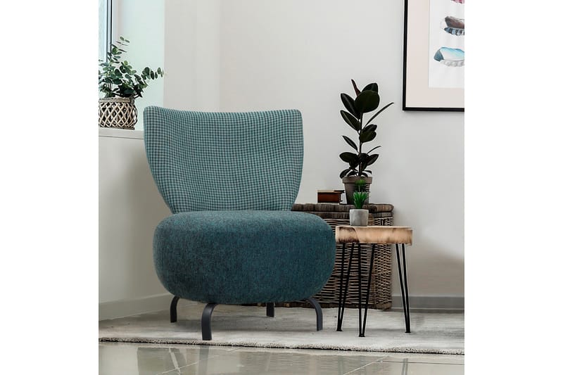Lolya Lenestol - Turkis/Svart - Møbler - Stoler - Lenestoler - Lenestol uten armlene