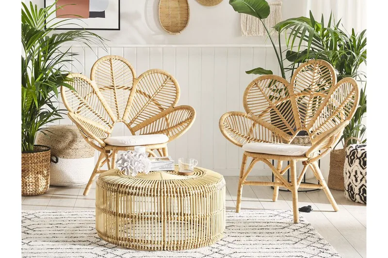 Lorentine Lenestol 2-pk - Rotting - Møbler - Stoler - Lenestoler - Lenestol uten armlene