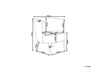 Odenzen Lenestol - Hvit - Møbler - Stoler - Lenestoler - Lenestol uten armlene