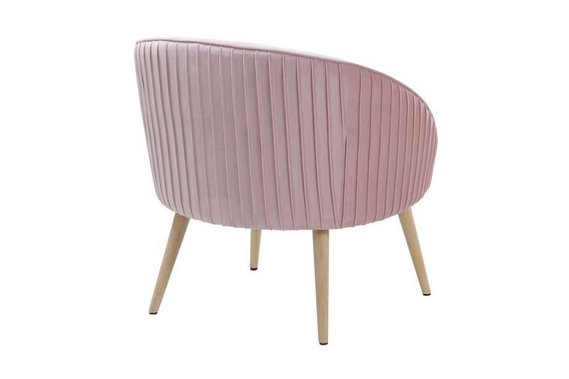 Skaten Fløyelslenestol - Rosa - Møbler - Stoler - Lenestoler - Lenestol uten armlene