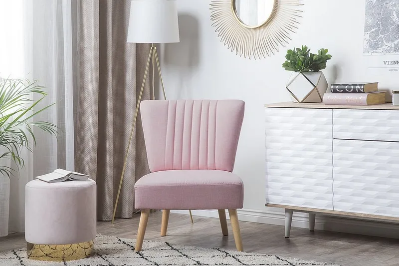 VAASA Lenestol - Rosa - Møbler - Stoler - Lenestoler - Lenestol uten armlene