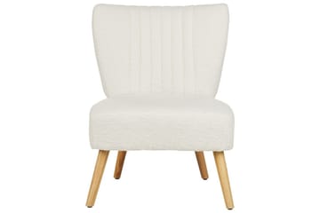 Lenestol Vaasa - Hvit, mørkt tre - Møbler - Stoler - Lenestoler - Lenestol uten armlene