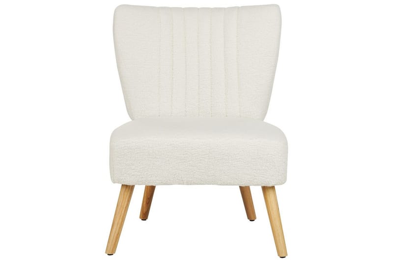 Lenestol Vaasa - Hvit, mørkt tre - Møbler - Stoler - Lenestoler - Lenestol uten armlene