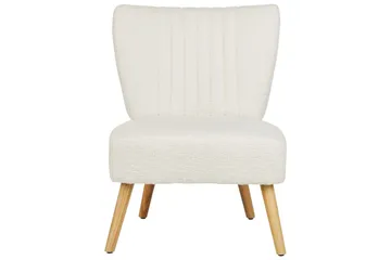 Lenestol Vaasa - Hvit, mørkt tre - Møbler - Stoler - Lenestoler - Lenestol uten armlene