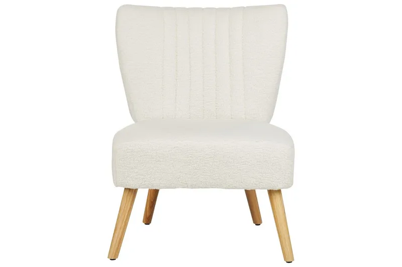 Lenestol Vaasa - Hvit, mørkt tre - Møbler - Stoler - Lenestoler - Lenestol uten armlene