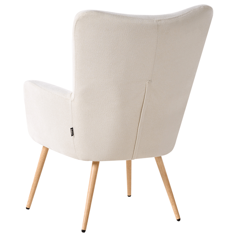 Lenestol Vejle - Lys beige - Møbler - Stoler - Lenestoler - Lenestol med fotskammel
