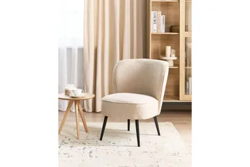 Lenestol Voss - Beige, svart - Møbler - Stoler - Lenestoler - Lenestol uten armlene