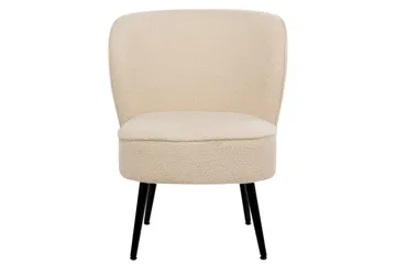 Lenestol Voss - Beige, svart - Møbler - Stoler - Lenestoler - Lenestol uten armlene