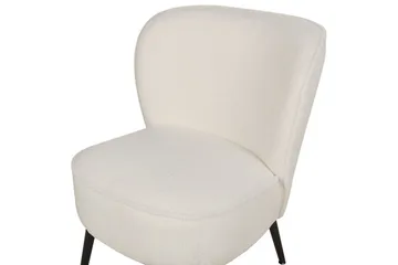 Lenestol Voss - Hvit, Svart - Møbler - Stoler - Lenestoler - Lenestol uten armlene