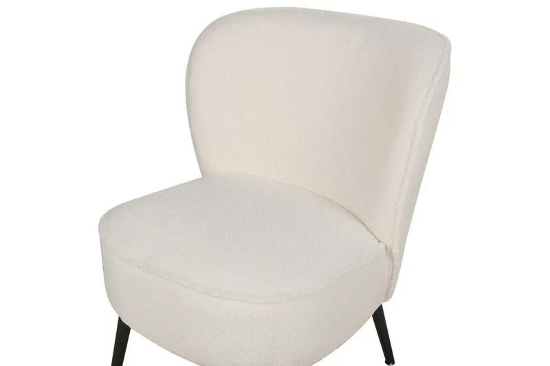 Lenestol Voss - Hvit, Svart - Møbler - Stoler - Lenestoler - Lenestol uten armlene