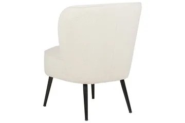 Lenestol Voss - Hvit, Svart - Møbler - Stoler - Lenestoler - Lenestol uten armlene