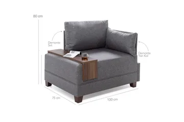 Algeria Sjeselonglenestol - Antrasitt - Møbler - Stoler - Lenestoler - Liggestol