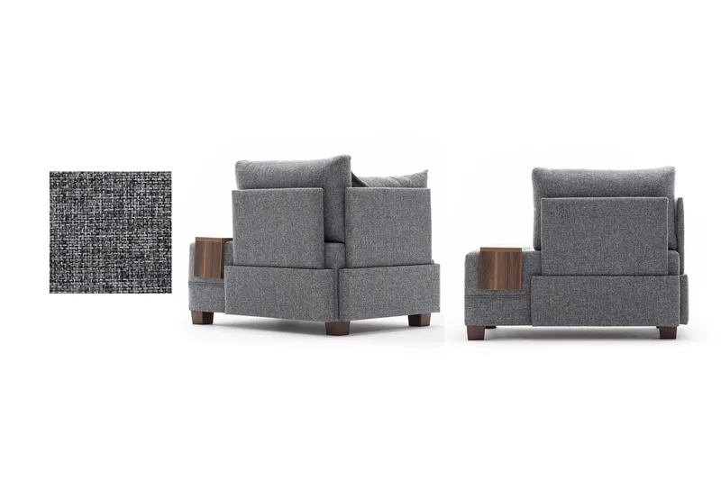 Algeria Sjeselonglenestol - Grå - Møbler - Stoler - Lenestoler - Liggestol