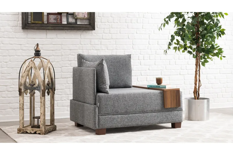 Algeria Sjeselonglenestol - Grå - Møbler - Stoler - Lenestoler - Liggestol