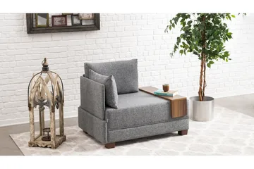 Algeria Sjeselonglenestol - Grå - Møbler - Stoler - Lenestoler - Liggestol