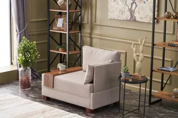 Algeria Sjeselonglenestol - Krem - Møbler - Stoler - Lenestoler - Liggestol