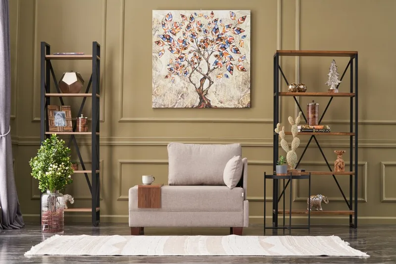 Algeria Sjeselonglenestol - Krem - Møbler - Stoler - Lenestoler - Liggestol