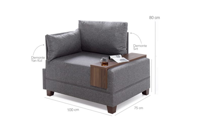 Algeria Sjeselonglenestol - Rød - Møbler - Stoler - Lenestoler - Liggestol