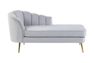 Allier Sjeselong Venstre - Fløyel/Grå - Møbler - Stoler - Lenestoler - Liggestol