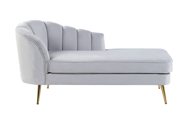 Allier Sjeselong Venstre - Fløyel/Grå - Møbler - Stoler - Lenestoler - Liggestol