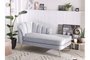 Allier Sjeselong Venstre - Fløyel/Grå - Møbler - Stoler - Lenestoler - Liggestol