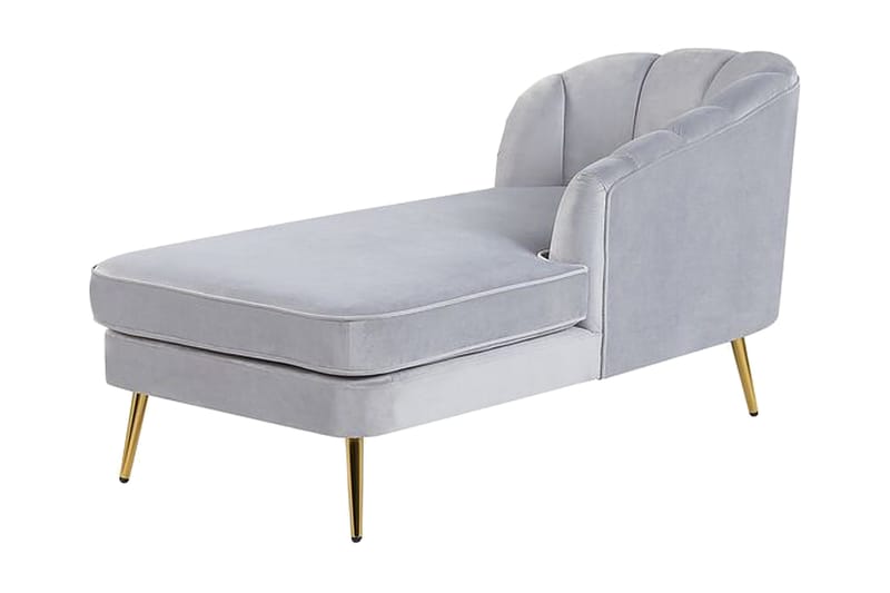 Allier Sjeselong Venstre - Fløyel/Grå - Møbler - Stoler - Lenestoler - Liggestol