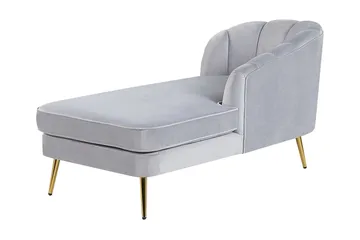 Allier Sjeselong Venstre - Fløyel/Grå - Møbler - Stoler - Lenestoler - Liggestol