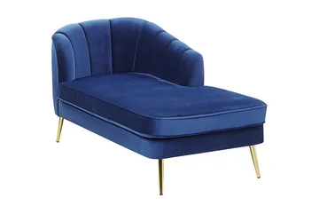 Allier Sjeselong Venstre - Fløyel/Koboltblå - Møbler - Stoler - Lenestoler - Liggestol