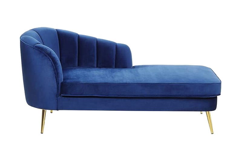 Allier Sjeselong Venstre - Fløyel/Koboltblå - Møbler - Stoler - Lenestoler - Liggestol