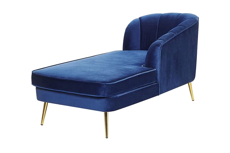 Allier Sjeselong Venstre - Fløyel/Koboltblå - Møbler - Stoler - Lenestoler - Liggestol