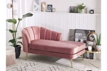 Allier Sjeselong Venstre - Fløyel/Rosa - Møbler - Stoler - Lenestoler - Liggestol