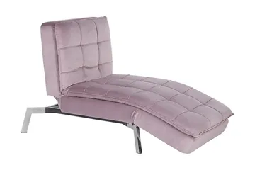Karyne Sjeselong Fløyel - Rosa - Møbler - Stoler - Lenestoler - Liggestol