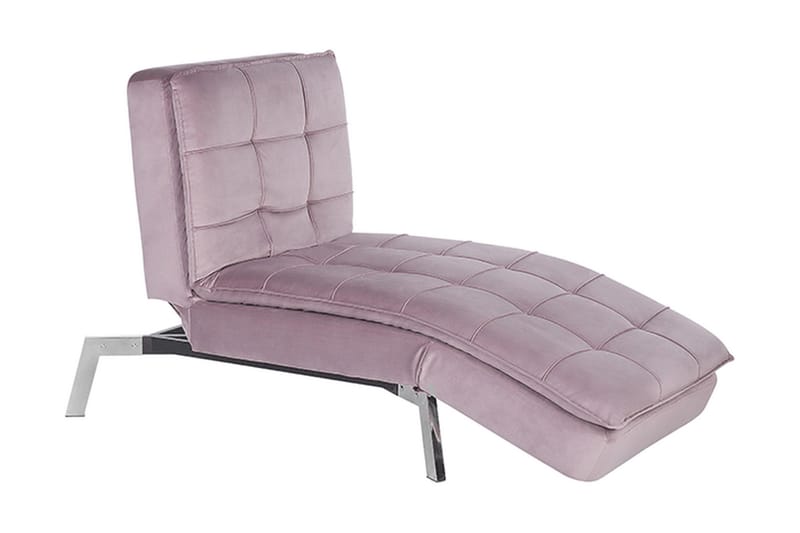 Karyne Sjeselong Fløyel - Rosa - Møbler - Stoler - Lenestoler - Liggestol