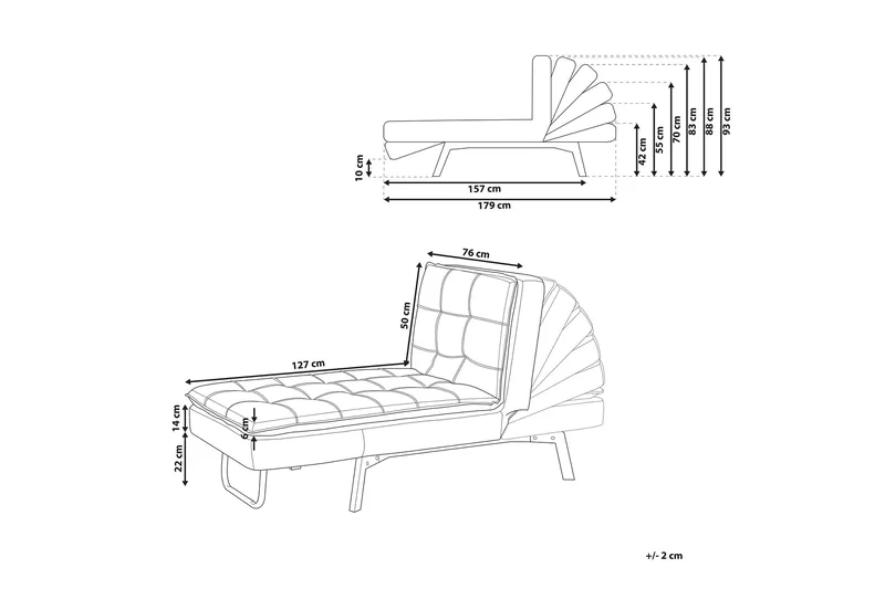Karyne Sjeselong Fløyel - Rosa - Møbler - Stoler - Lenestoler - Liggestol