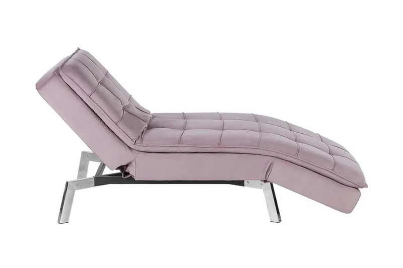 Karyne Sjeselong Fløyel - Rosa - Møbler - Stoler - Lenestoler - Liggestol