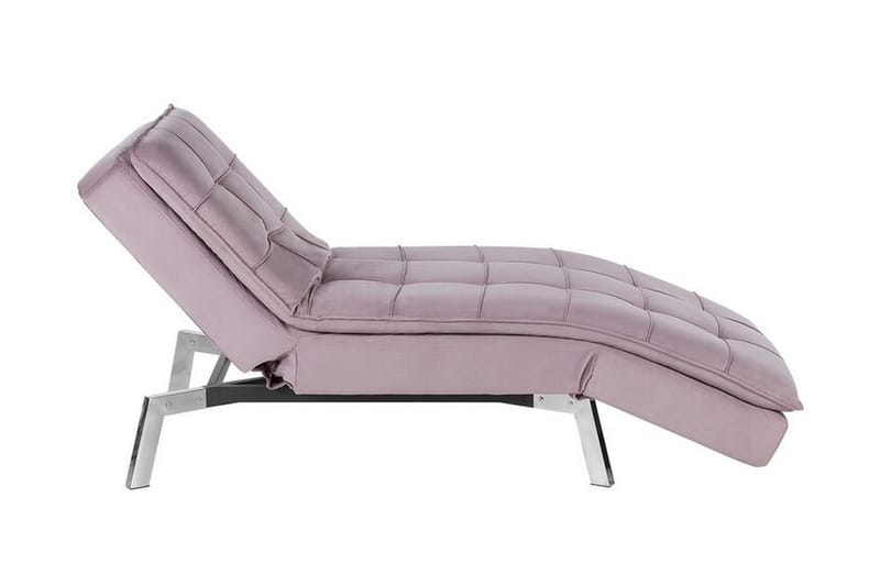 Karyne Sjeselong Fløyel - Rosa - Møbler - Stoler - Lenestoler - Liggestol