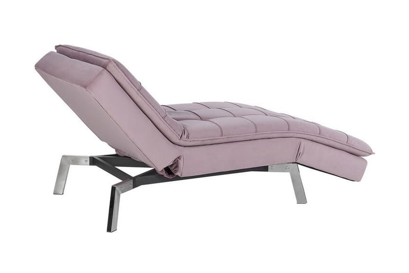 Karyne Sjeselong Fløyel - Rosa - Møbler - Stoler - Lenestoler - Liggestol
