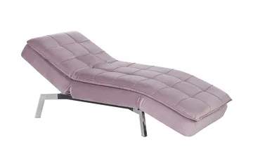 Karyne Sjeselong Fløyel - Rosa - Møbler - Stoler - Lenestoler - Liggestol