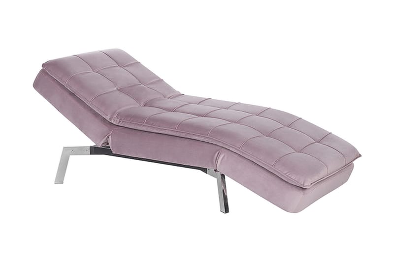 Karyne Sjeselong Fløyel - Rosa - Møbler - Stoler - Lenestoler - Liggestol