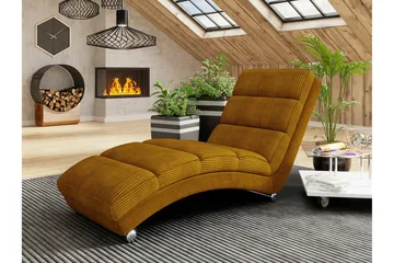 Kintore Liggfåtölj 62 cm 84x NO_BRAND Dark yellow - Møbler - Stoler - Lenestoler - Liggestol