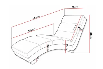 Kintore Liggfåtölj 62 cm Black - Møbler - Stoler - Lenestoler - Liggestol