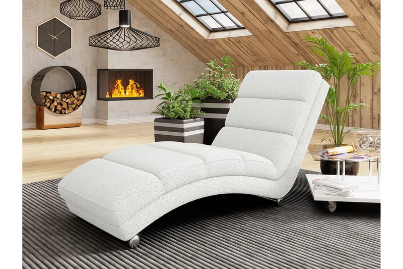 Kintore Liggfåtölj 62 cm White - Møbler - Stoler - Lenestoler - Liggestol