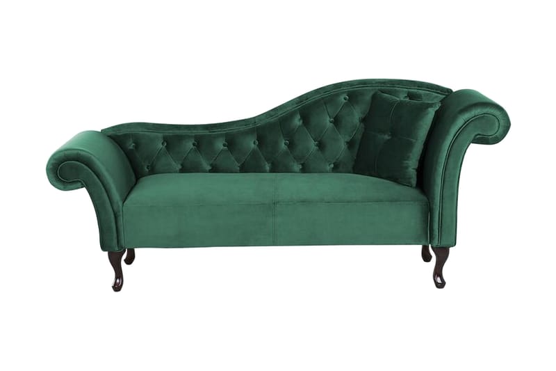 Lattes Sjeselong Høyre - Fløyel/Grønn - Møbler - Sofaer - Dagsenger